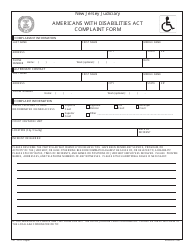 Florida Americans With Disabilities Act Ada Complaint Form Fill Out