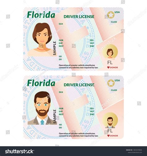 Florida Amp 39 S New Driver License And Id Card Florida Pertaining To Florida Id Card Template