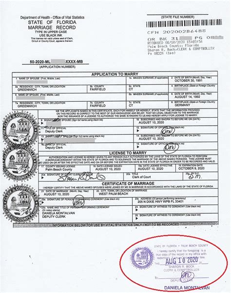 Florida Marriage Certificate Apostille