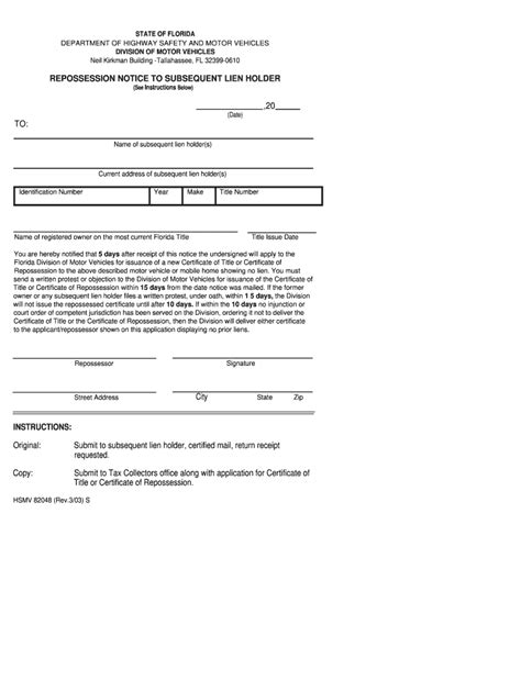 Florida Repo Affidavit Fill Out Sign Online Dochub