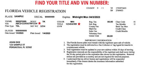 Florida Vehicle Registration Template Fill And Sign Printable