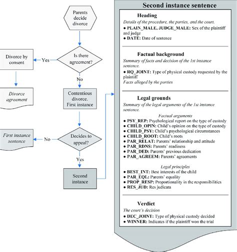 Flowchart Of Divorce Proceedings And Contents Of A Second Instance