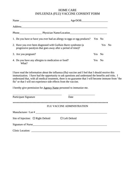 Flu Vaccine Pdf 2019 2024 Form Fill Out And Sign Printable Pdf