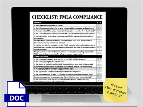 Fmla Compliance Checklist