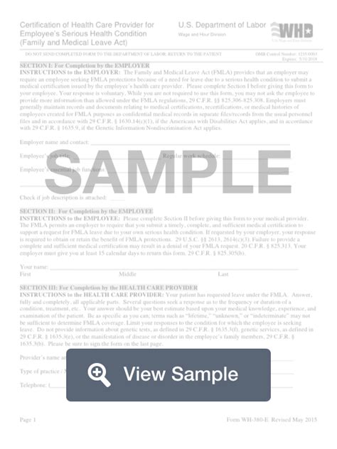 Fmla Form Wh 380 E Create And Download Pdf Word Formswift