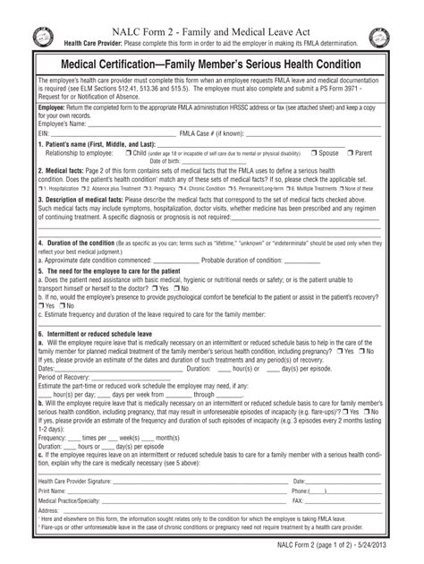 Fmla Forms 5 24 13 Layout 1 Nalcbranch1100 Fill And Sign Printable