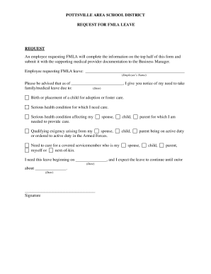 Fmla Request Form Fill And Sign Printable Template Online