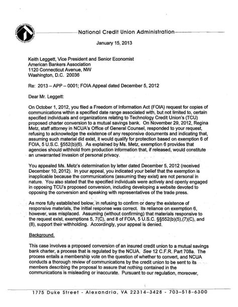 Foia Appeal Letter Sampletemplatess Sampletemplatess