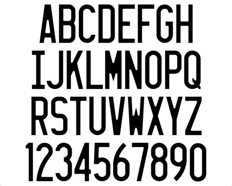 Fonts Alphabet Letters And Numbers Digital Drawing Dxf Crafting Commercial Plates