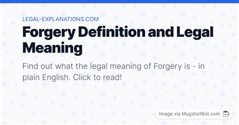 Forgery Definition What Does Forgery Mean