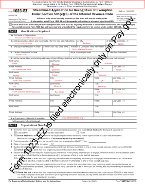 Form 1023 Ez 1023Ez Application For 501C3 Pros Cons