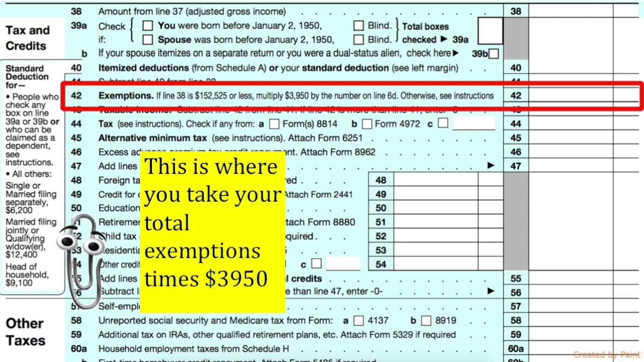 Form 1040 Income Tax Return Guide Youtube