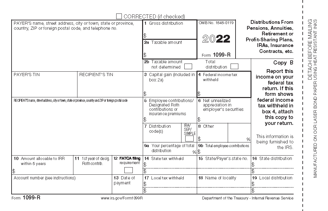 Form 1099 R Instructions Tips Taxformexpress