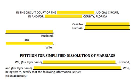 Form 12 901 A Petition For Simplified Divorce Explained