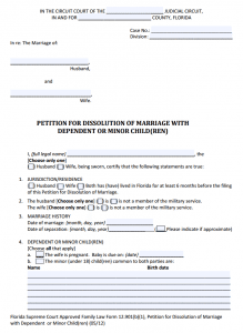 Form 12 901 B 1 Petition For Divorce With Children Explained