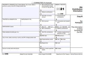 Form 5498 Ira Contribution Information Definition