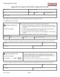 Form Bdvr 124 Download Fillable Pdf Or Fill Online Application For Special Farm Plate Of