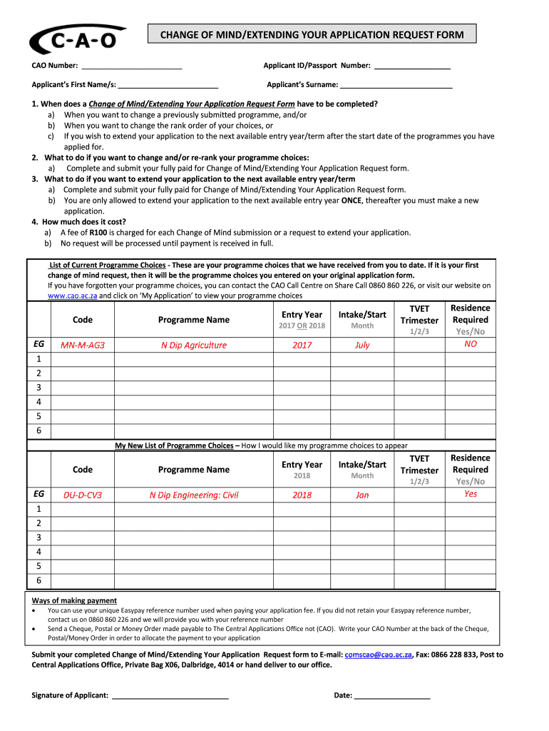 Form Cao Cr4 1 Fill Out Sign Online And Download Printable Pdf