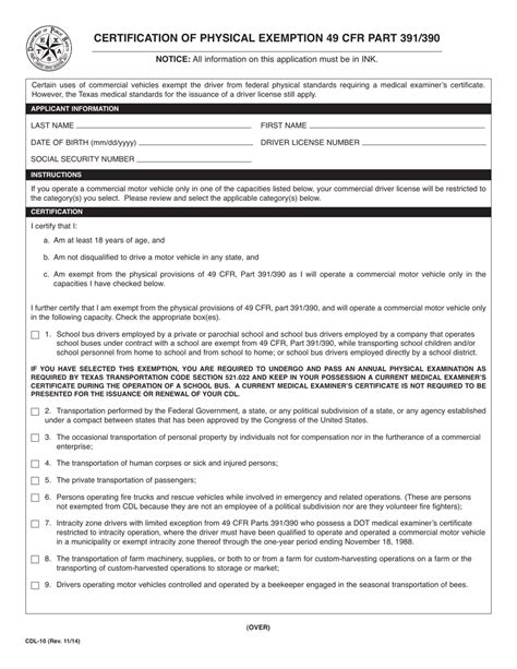 Form Cdl 10 Fill Out Printable Pdf Forms Online