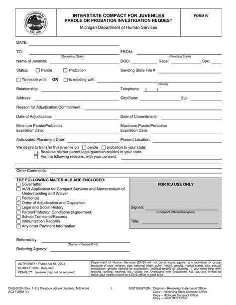 Form Dhs 3038 Fill Out Printable Pdf Forms Online