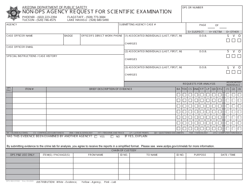 Form Dps802 01550 Fill Out Sign Online And Download Fillable Pdf Arizona Templateroller