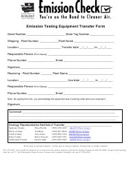 Form Ecy070 483 Download Printable Pdf Or Fill Online Emission Testing