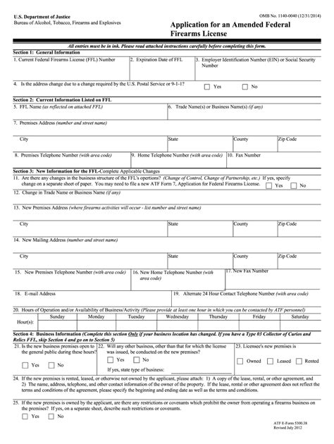 Form Firearm Application Fill Out Printable Pdf Forms Online