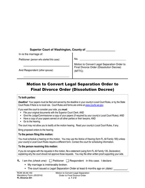 Form Fl Divorce251 Fill Out Sign Online And Download Printable Pdf