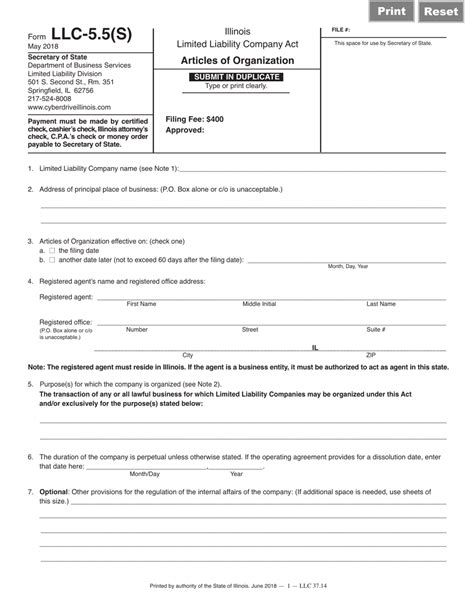 Form Llc 5 5 S Fill Out Sign Online And Download Fillable Pdf