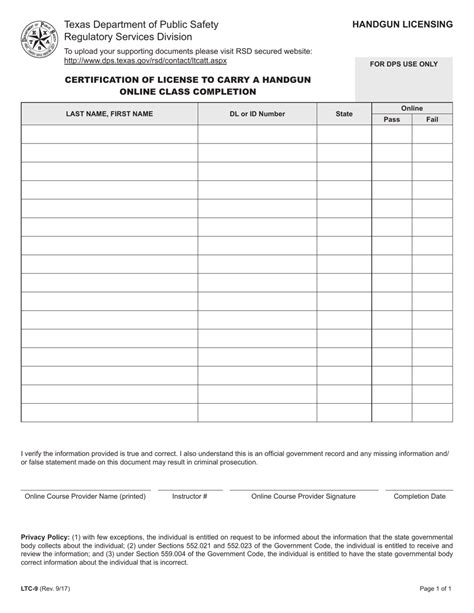 Form Ltc 9 Fill Out Sign Online And Download Fillable Pdf Texas