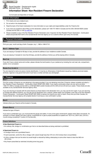 Form Rcmp Grc5589e Fill Out Sign Online And Download Fillable Pdf