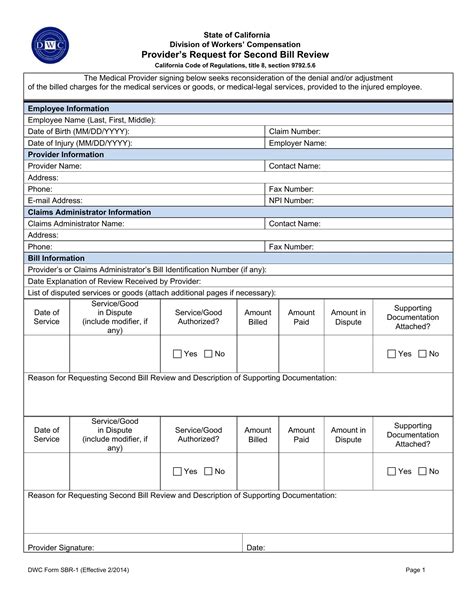 Form Sbr 1 Fill Out Printable Pdf Forms Online