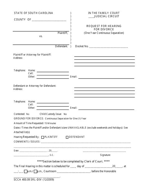 Form Scca400 01 Srl Div Fill Out Sign Online And Download Printable