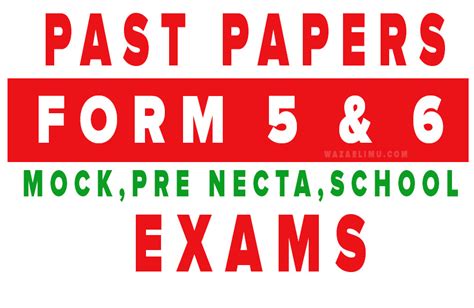 Form Six Mock Past Papers Pdf 2023 Printable Forms Free Online