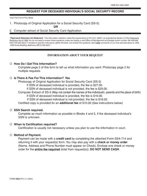 Form Ssa 711 Fill Out Sign Online Dochub