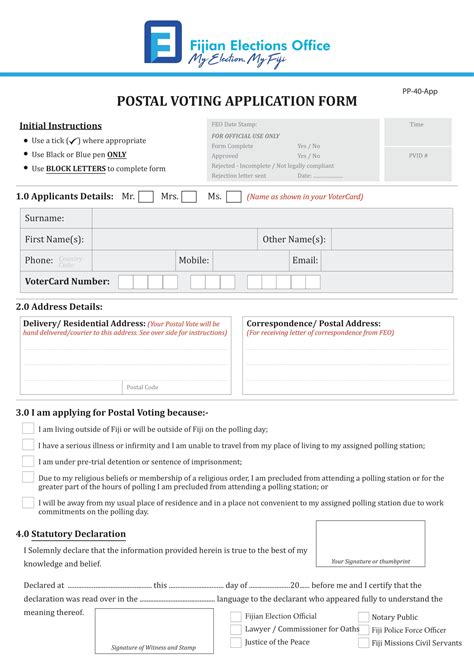 Forms Fijian Elections Office