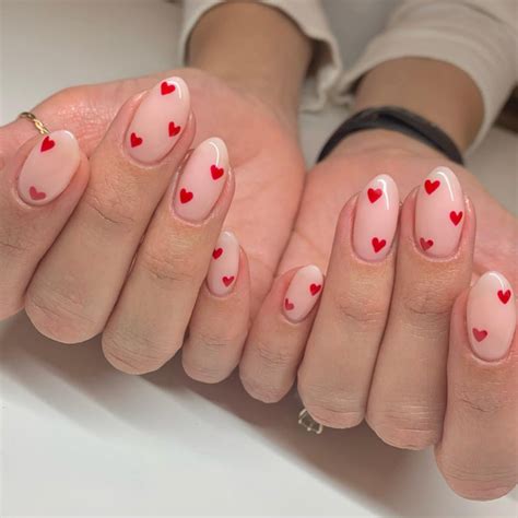 Fr Hling N Gel Valentine S Day Nails French Nails False Nails