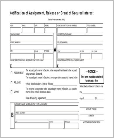 Free 10 Sample Dmv Release Forms In Ms Word Pdf