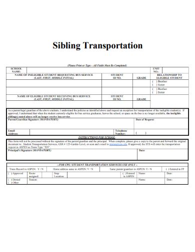 Free 10 Siblings Form Samples In Ms Word Google Doc Pdf