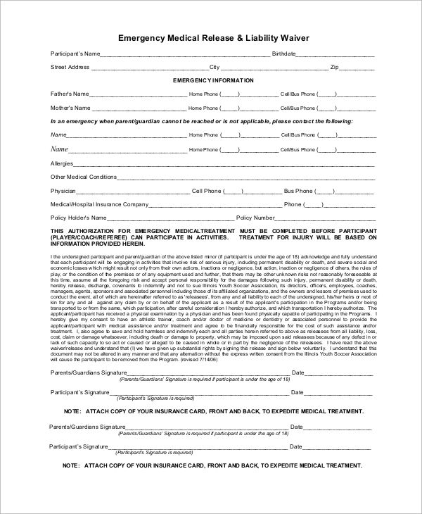 Free 12 Sample Liability Waiver Forms In Pdf Ms Word