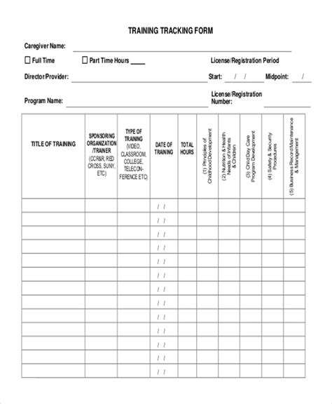 Free 20 Sample Tracking Forms In Pdf Ms Word Ms Excel