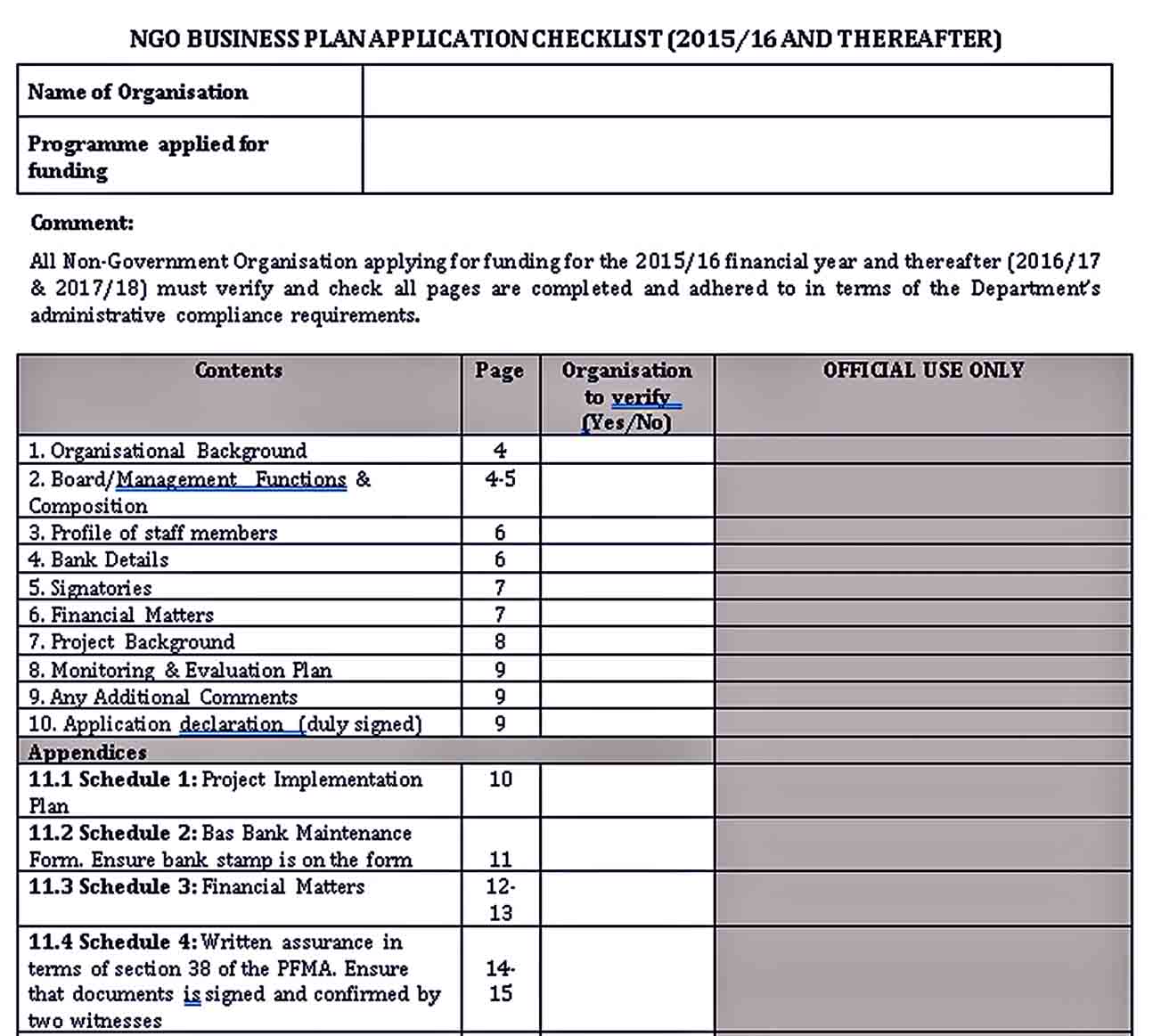 Free 23 Non Profit Business Plan Templates In Pdf Google Docs Ms