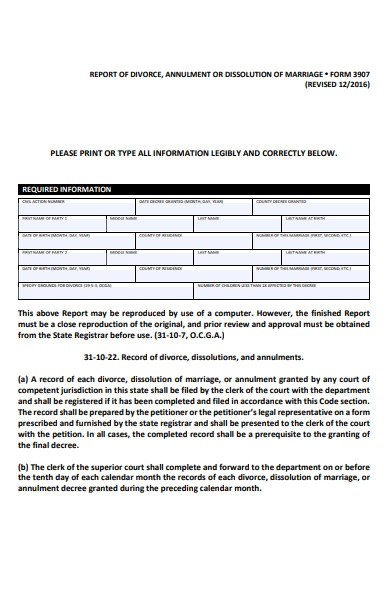 Free 30 Divorce Forms In Pdf Ms Word