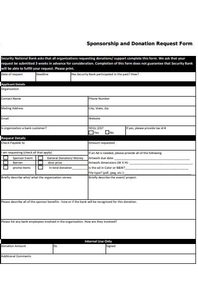 Free 30 Nonprofit Forms In Pdf Ms Word