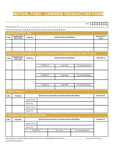 Free 45 Transaction Form Samples In Pdf Ms Word