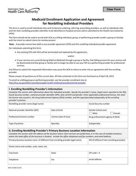 Free 5 Medicaid Agreement Contract Forms In Pdf