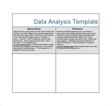 Free 7 Data Analysis Samples In Excel Google Docs Ms Word Pages