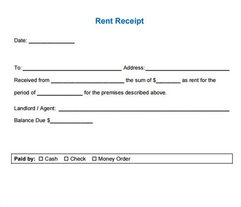 Free 8 Rent Receipt Templates In Google Docs Google Sheets Excel Ms Word Numbers