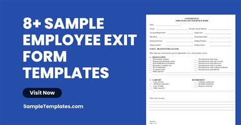 Free 8 Sample Employee Exit Forms In Ms Word Pdf