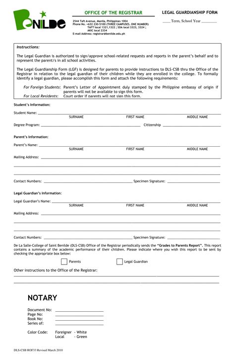 Free 8 Sample Guardianship Forms In Pdf Ms Word